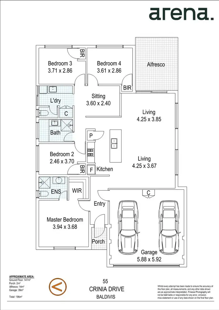 Floorplan of Homely house listing, 55 Crinia Drive, Baldivis WA 6171