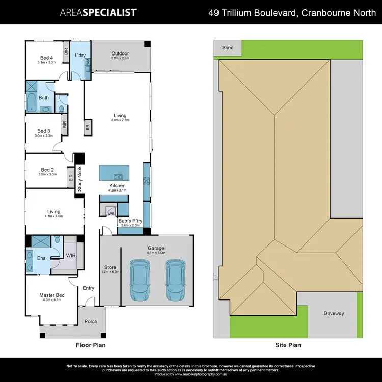 Floorplan of Homely house listing, 49 Trillium Boulevard, Cranbourne North VIC 3977