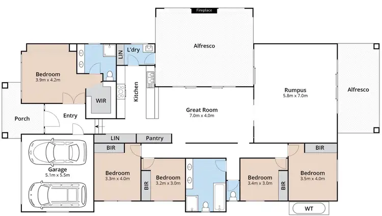 Floorplan of Homely house listing, 18 Woodglen Crescent, Mollymook Beach NSW 2539