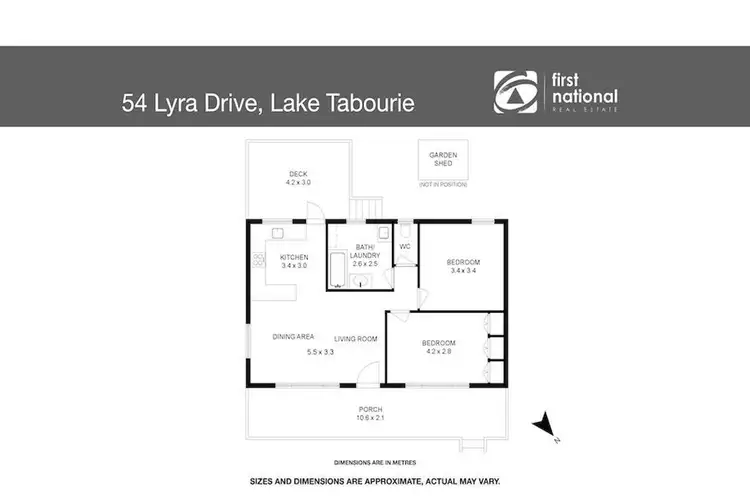 Floorplan of Homely house listing, 54 Lyra Drive, Lake Tabourie NSW 2539