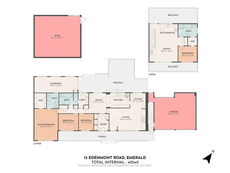 Floorplan of Homely house listing, 13 Edenmont Road, Emerald VIC 3782