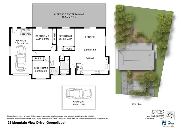 Floorplan of Homely house listing, 22 Mountain View Drive, Goonellabah NSW 2480