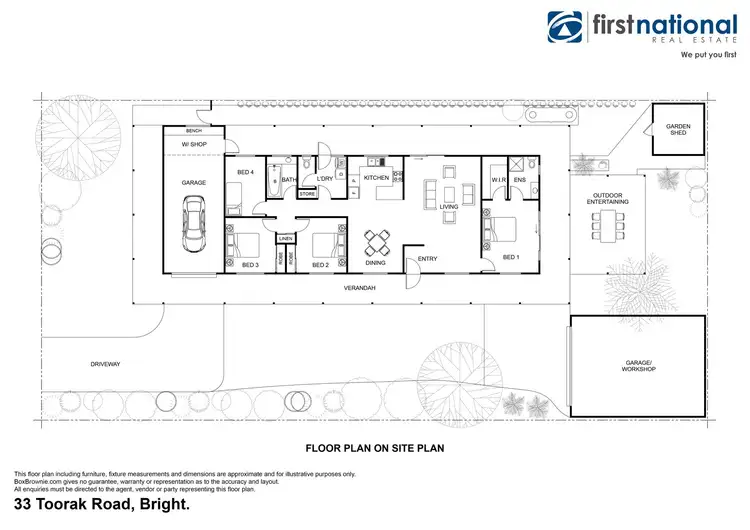 Floorplan of Homely house listing, 33 Toorak Road, Bright VIC 3741