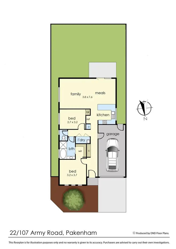Floorplan of Homely unit listing, 22/107 Army Road, Pakenham VIC 3810