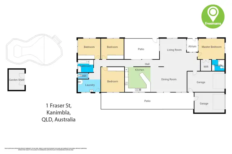 Floorplan of Homely house listing, 1 Fraser Cl, Kanimbla QLD 4870