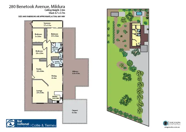 Floorplan of Homely house listing, 280 Benetook Avenue, Mildura VIC 3500