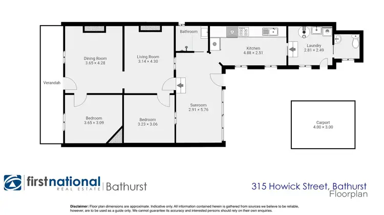 Floorplan of Homely house listing, 315 Howick Street, Bathurst NSW 2795