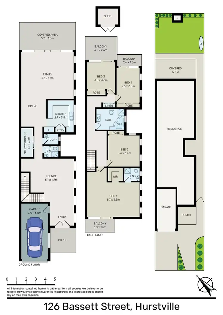 Floorplan of Homely house listing, 126 Bassett, Street, Hurstville NSW 2220