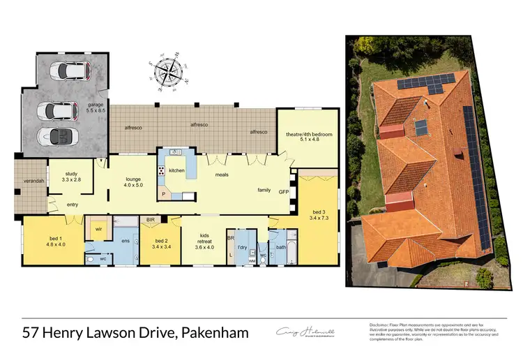 Floorplan of Homely house listing, 57 Henry Lawson Drive, Pakenham VIC 3810