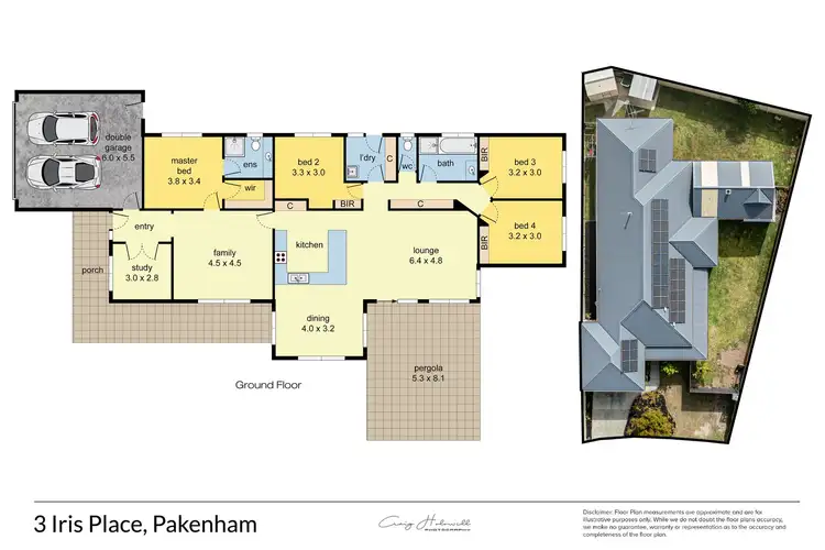 Floorplan of Homely house listing, 3 Iris Place, Pakenham VIC 3810