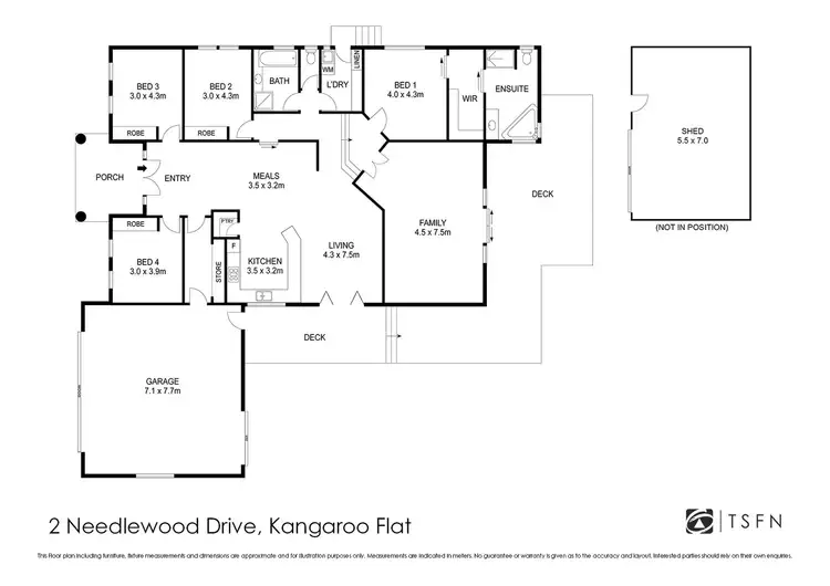 Floorplan of Homely house listing, 2 Needlewood Drive, Kangaroo Flat VIC 3555