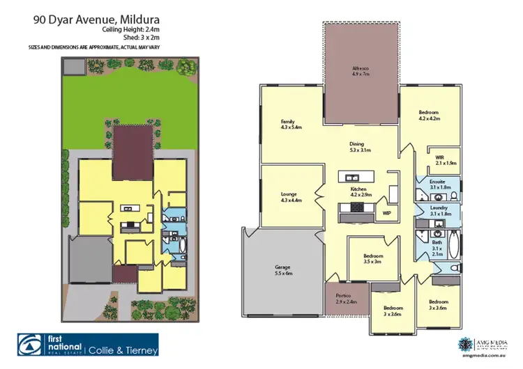 Floorplan of Homely house listing, 90 Dyar Avenue, Mildura VIC 3500