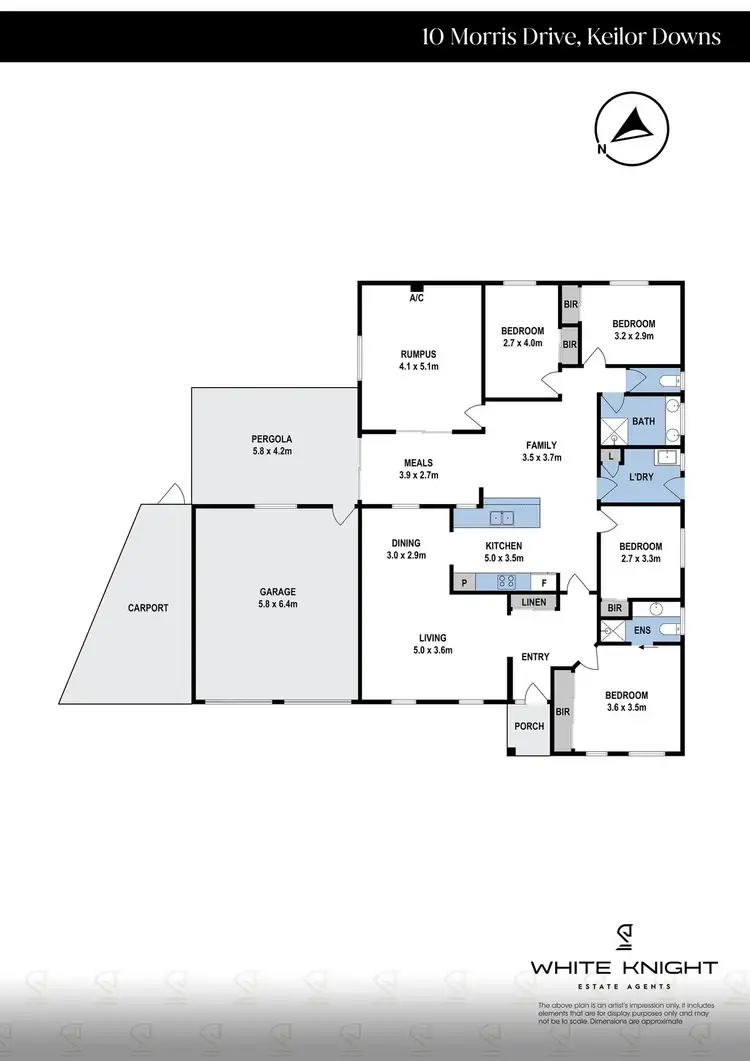 Floorplan of Homely house listing, 10 Morris Drive, Keilor Downs VIC 3038