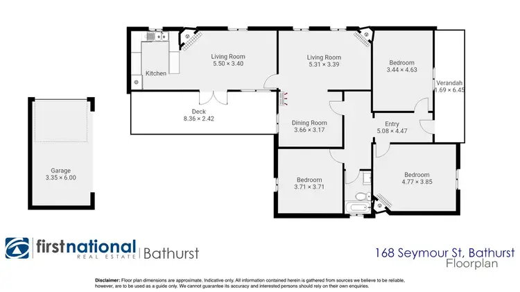 Floorplan of Homely house listing, 168 Seymour Street, Bathurst NSW 2795