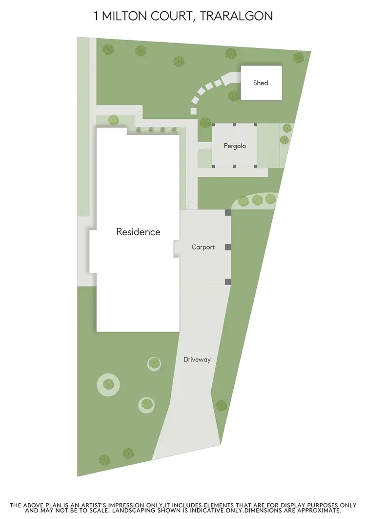 Floorplan of Homely house listing, 1 Milton Court, Traralgon VIC 3844