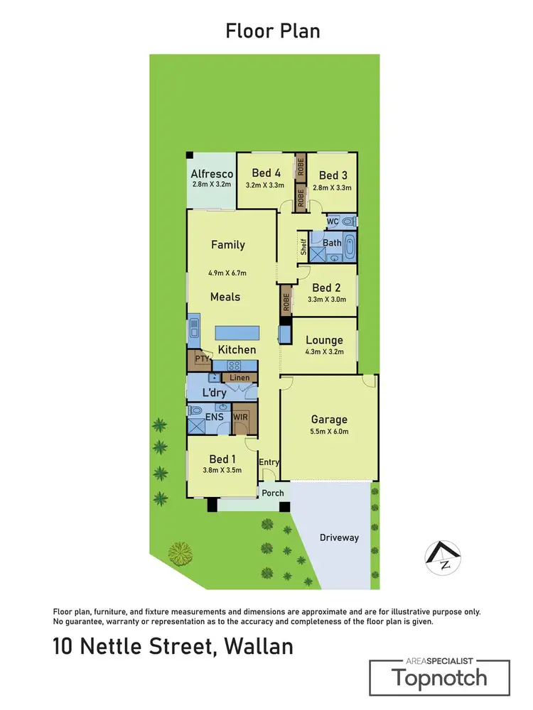 Floorplan of Homely house listing, 10 Nettle Street, Wallan VIC 3756