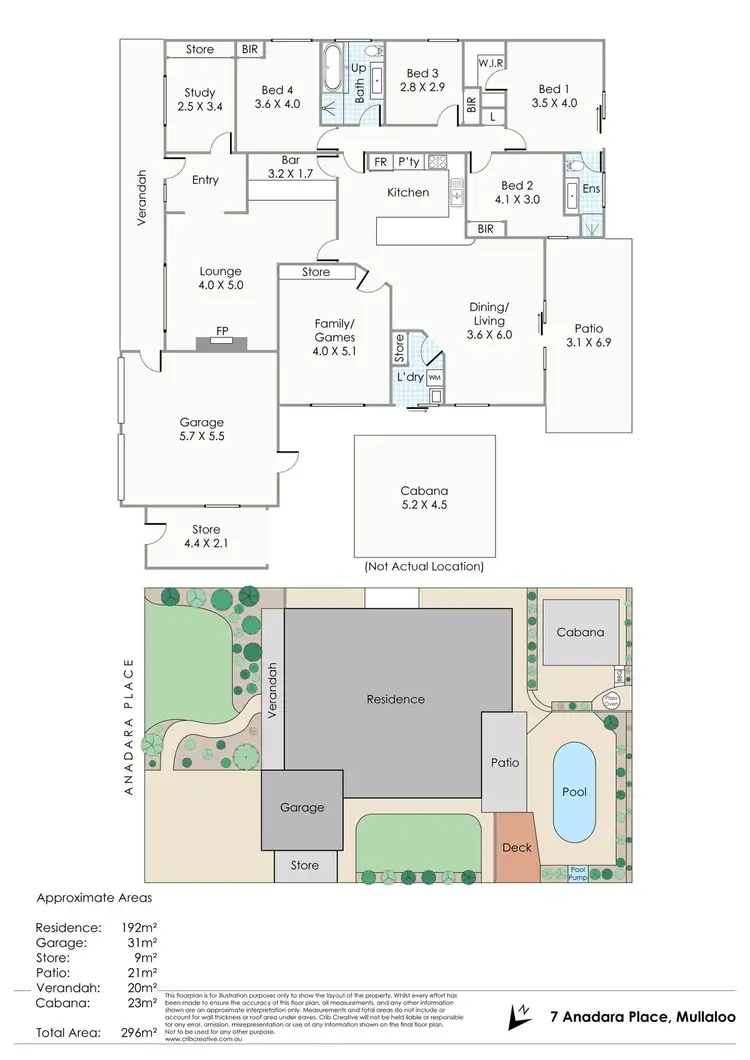 Floorplan of Homely house listing, 7 Anadara Place, Mullaloo WA 6027