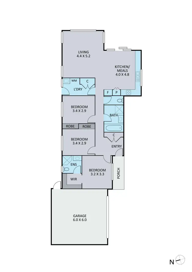 Floorplan of Homely unit listing, 18/235 Scoresby Road, Boronia VIC 3155