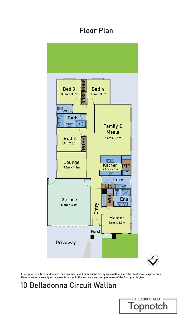Floorplan of Homely house listing, 10 Belladonna Circuit, Wallan VIC 3756