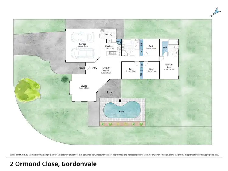 Floorplan of Homely house listing, 2 Ormond Close, Gordonvale QLD 4865
