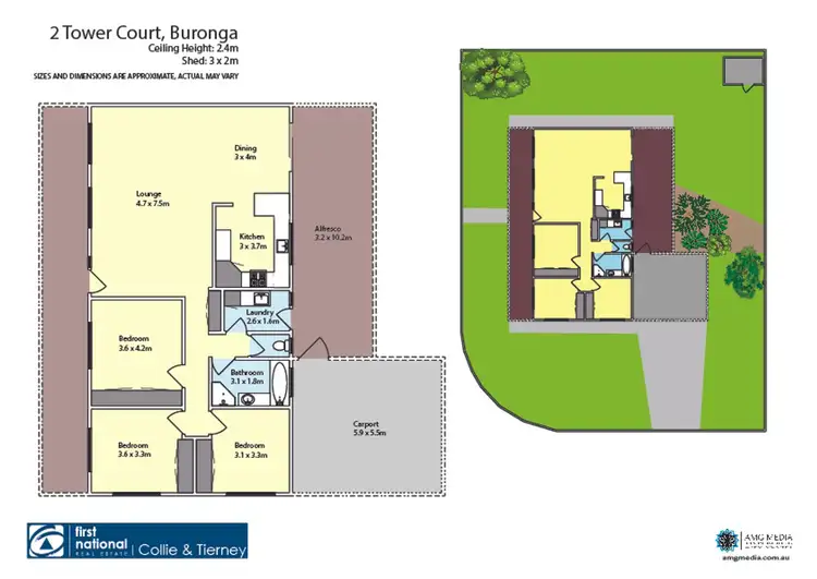 Floorplan of Homely house listing, 2 Tower Court, Buronga NSW 2739