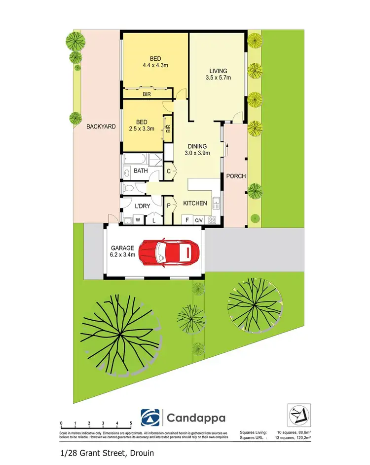Floorplan of Homely unit listing, 1/28 Grant Street, Drouin VIC 3818