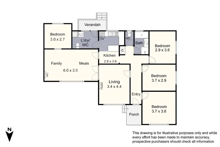 Floorplan of Homely house listing, 16 Claudia Street, Noble Park VIC 3174