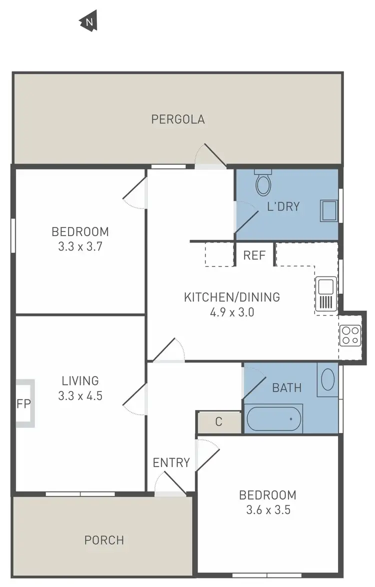 Floorplan of Homely house listing, 72 Kidman Street, Yarraville VIC 3013