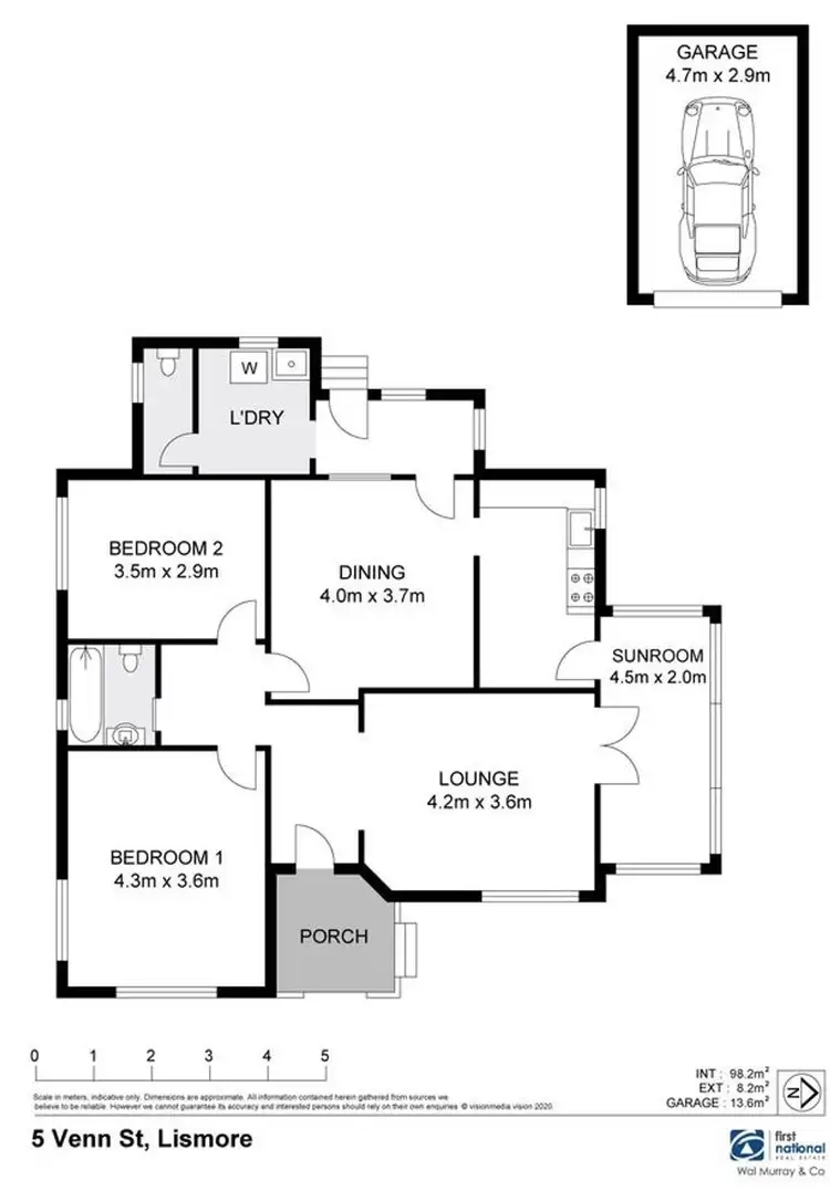Floorplan of Homely house listing, 5 Venn Street, Lismore NSW 2480