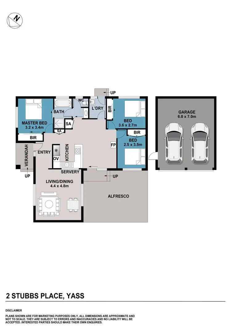 Floorplan of Homely house listing, 2 Stubbs Place, Yass NSW 2582