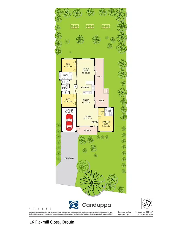 Floorplan of Homely house listing, 16 Flax Mill Close, Drouin VIC 3818