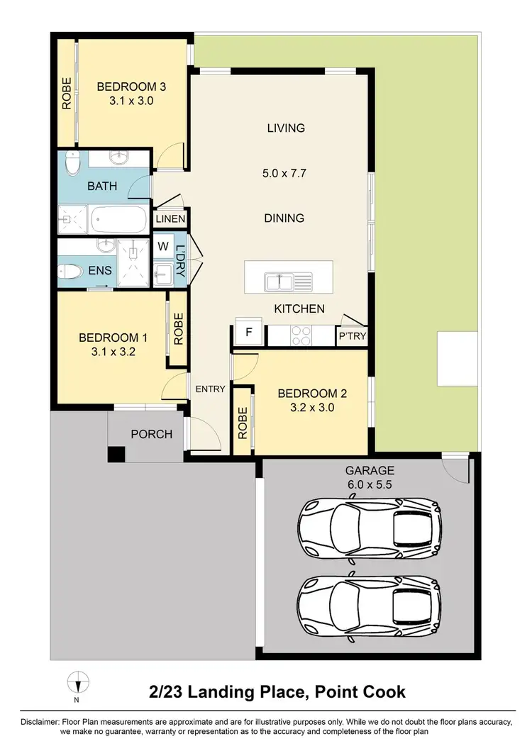 Floorplan of Homely house listing, 3/23 Landing Place, Point Cook VIC 3030