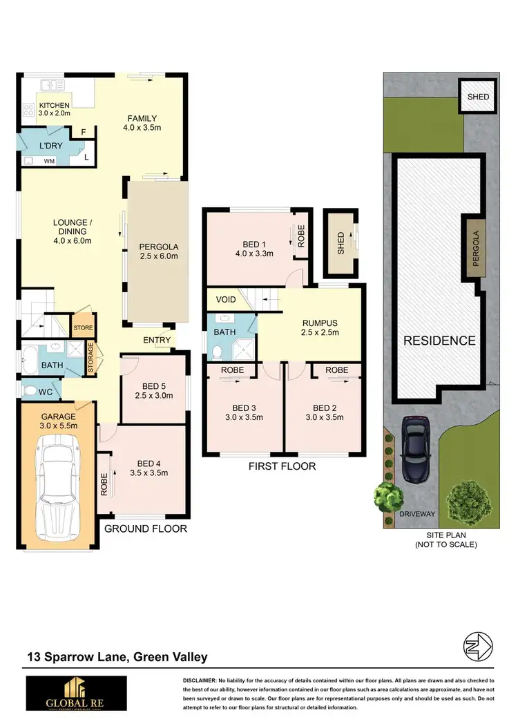 Floorplan of Homely house listing, 13 Sparrow Lane, Green Valley NSW 2168