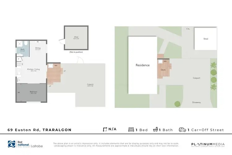 Floorplan of Homely retirement listing, 69 Euston Road Mayfair Gardens, Traralgon VIC 3844