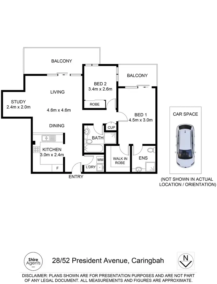 Floorplan of Homely apartment listing, 28/52 President Avenue, Caringbah NSW 2229