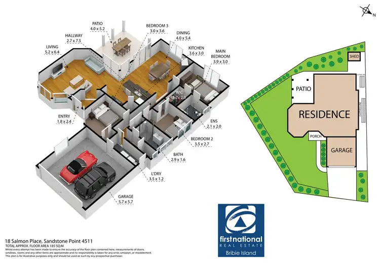 Floorplan of Homely house listing, 18 Salmon Place, Sandstone Point QLD 4511