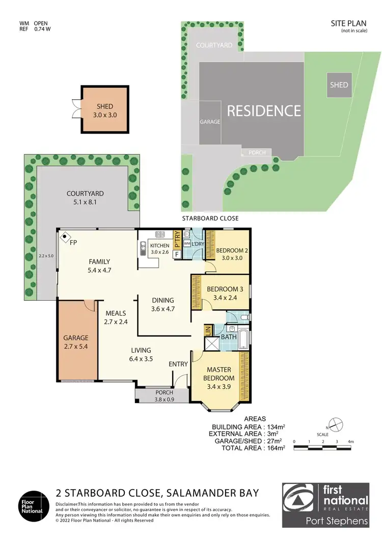 Floorplan of Homely house listing, 2 Starboard Close, Salamander Bay NSW 2317