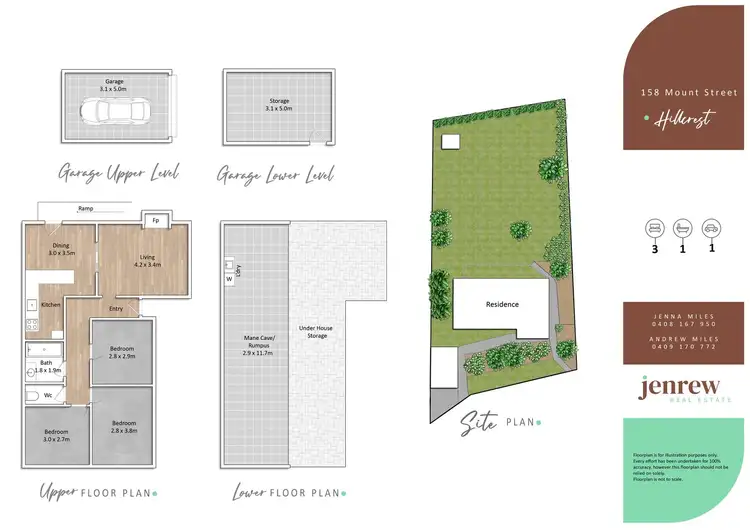 Floorplan of Homely house listing, 158 Mount Street, Hillcrest TAS 7320