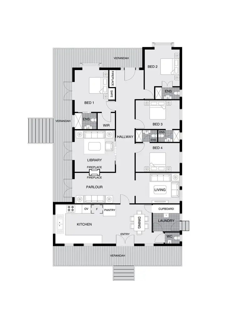 Floorplan of Homely rural property listing, 2042 Taralga Road, Tarlo NSW 2580