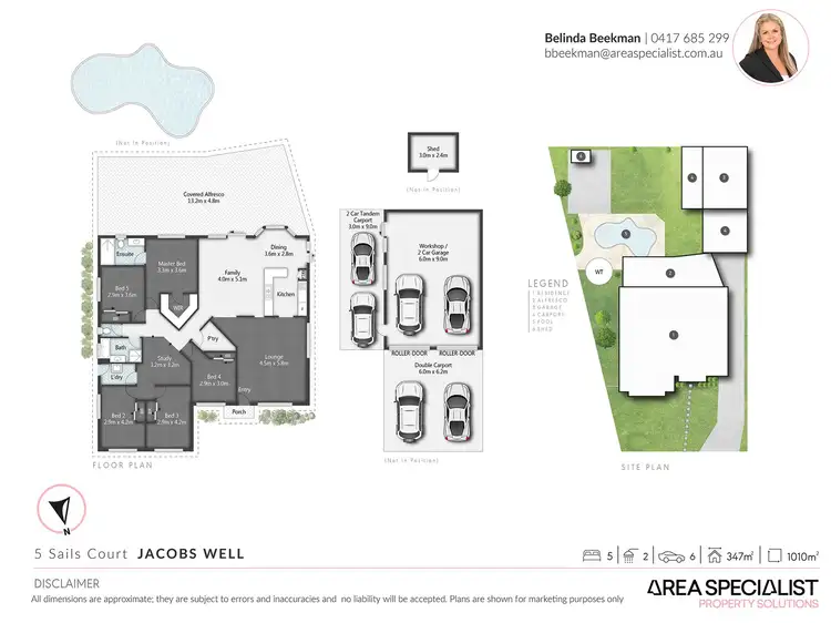 Floorplan of Homely house listing, 5 Sails Court, Jacobs Well QLD 4208