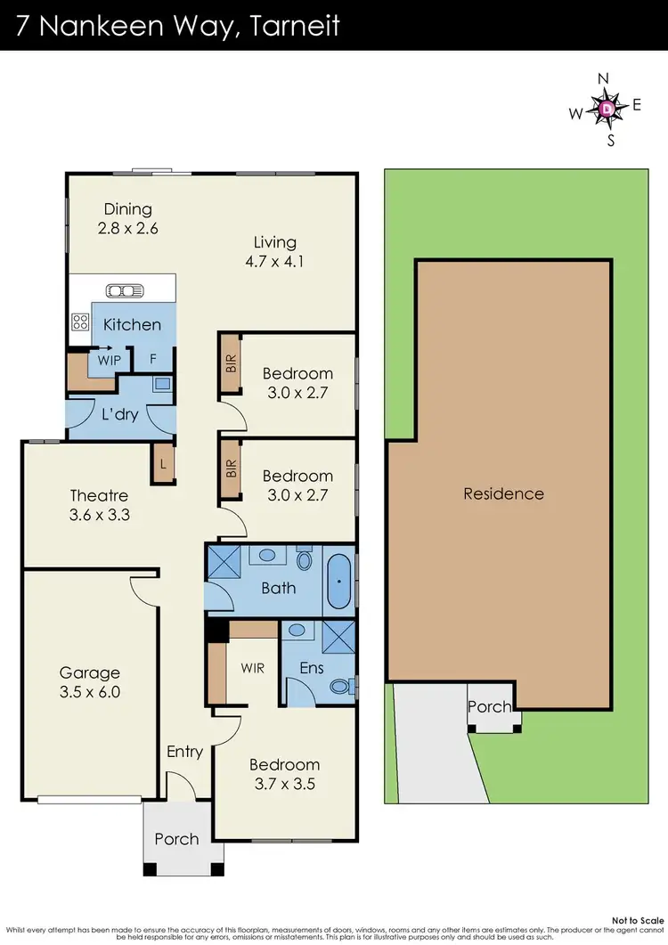 Floorplan of Homely house listing, 7 Nankeen Way, Tarneit VIC 3029