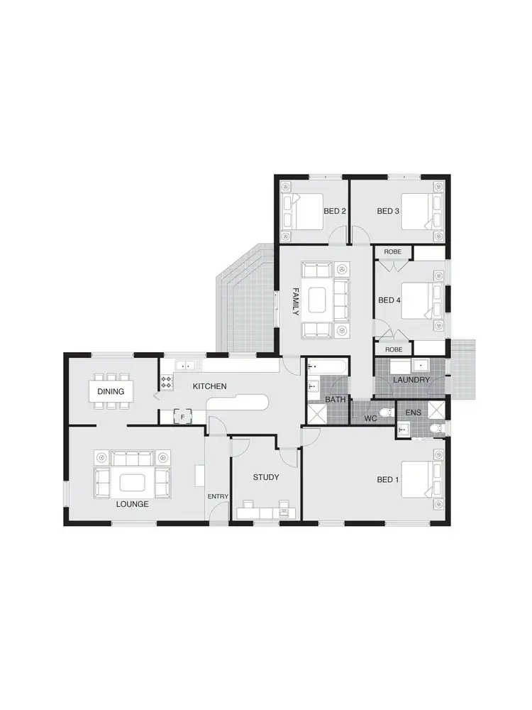 Floorplan of Homely house listing, 4 Lavery Place, Monash ACT 2904