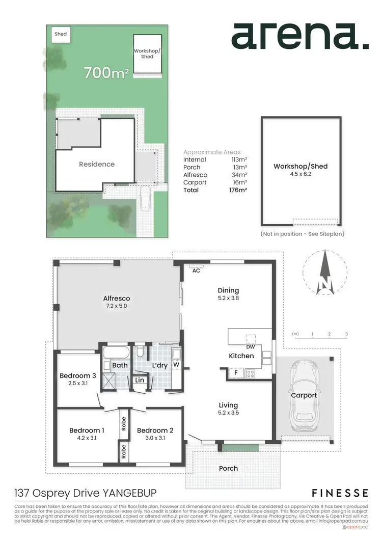 Floorplan of Homely house listing, 137 Osprey Drive, Yangebup WA 6164