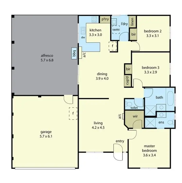 Floorplan of Homely house listing, 4 Vivian Court, Drouin VIC 3818