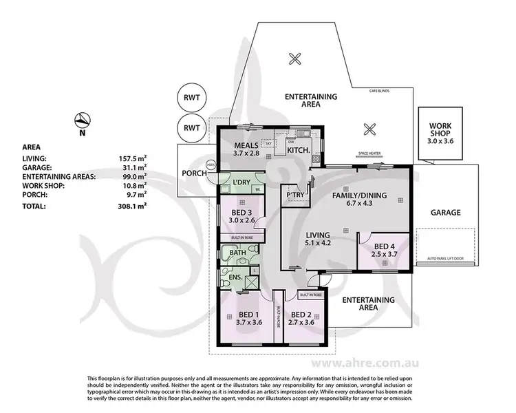 Floorplan of Homely house listing, 9 Hunt Road, Hahndorf SA 5245