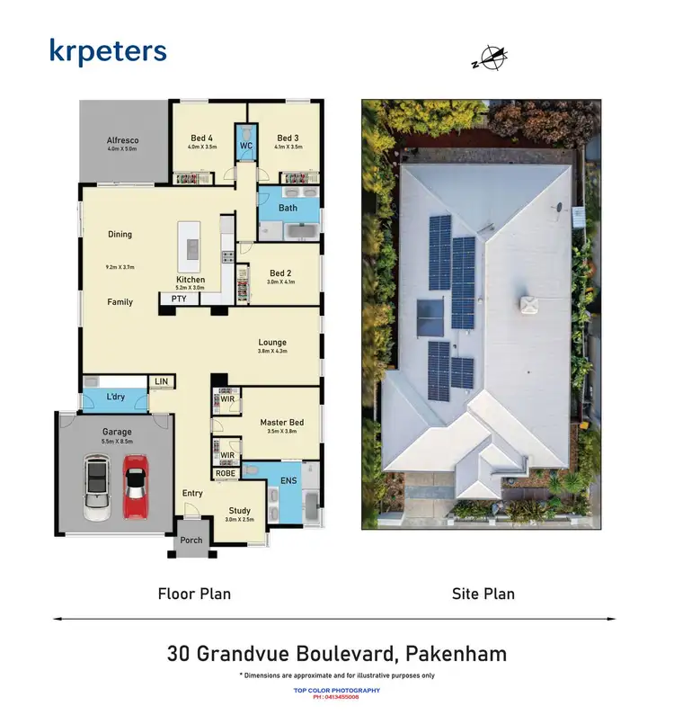 Floorplan of Homely house listing, 30 Grandvue Boulevard, Pakenham VIC 3810