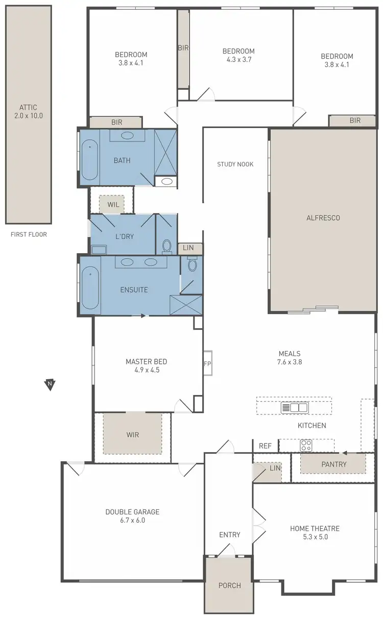 Floorplan of Homely house listing, 64 Edmund Drive, Tarneit VIC 3029