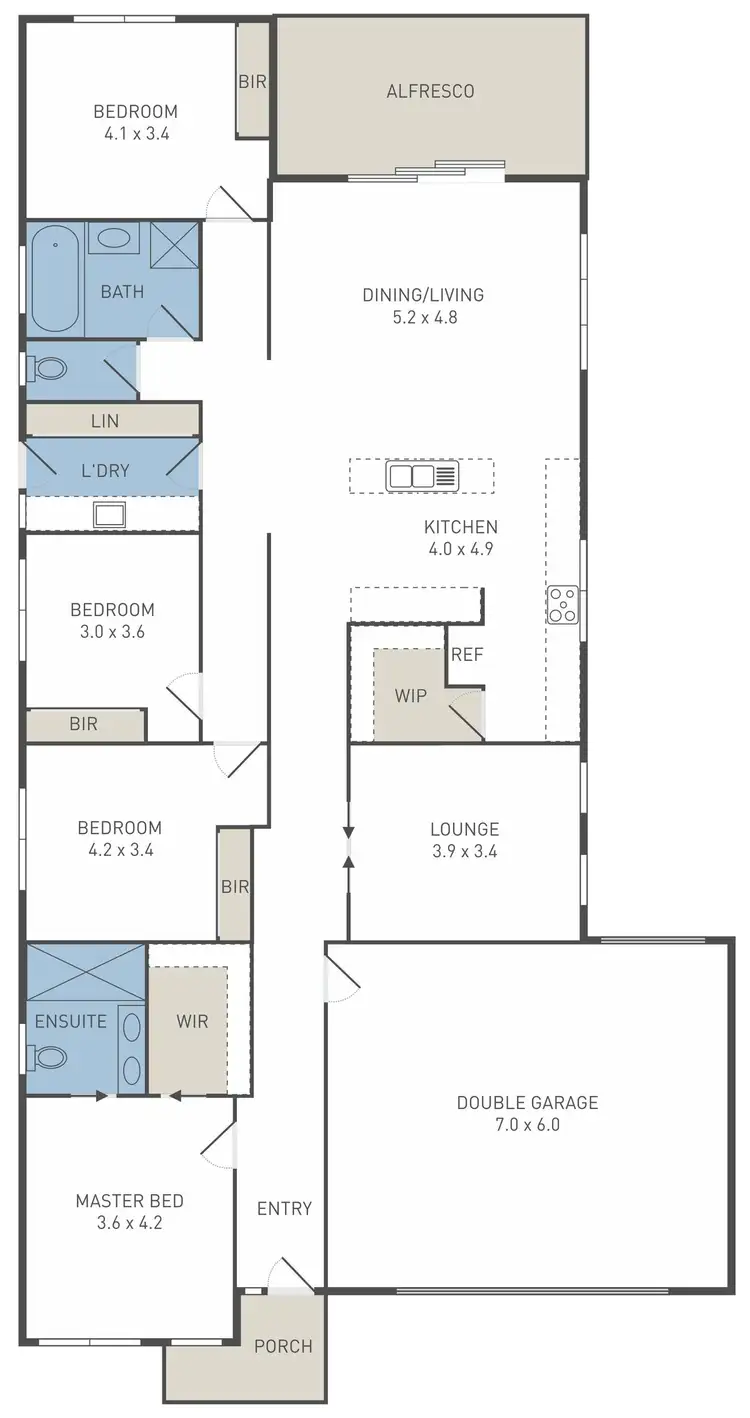 Floorplan of Homely house listing, 47 Harkness Road, Maddingley VIC 3340