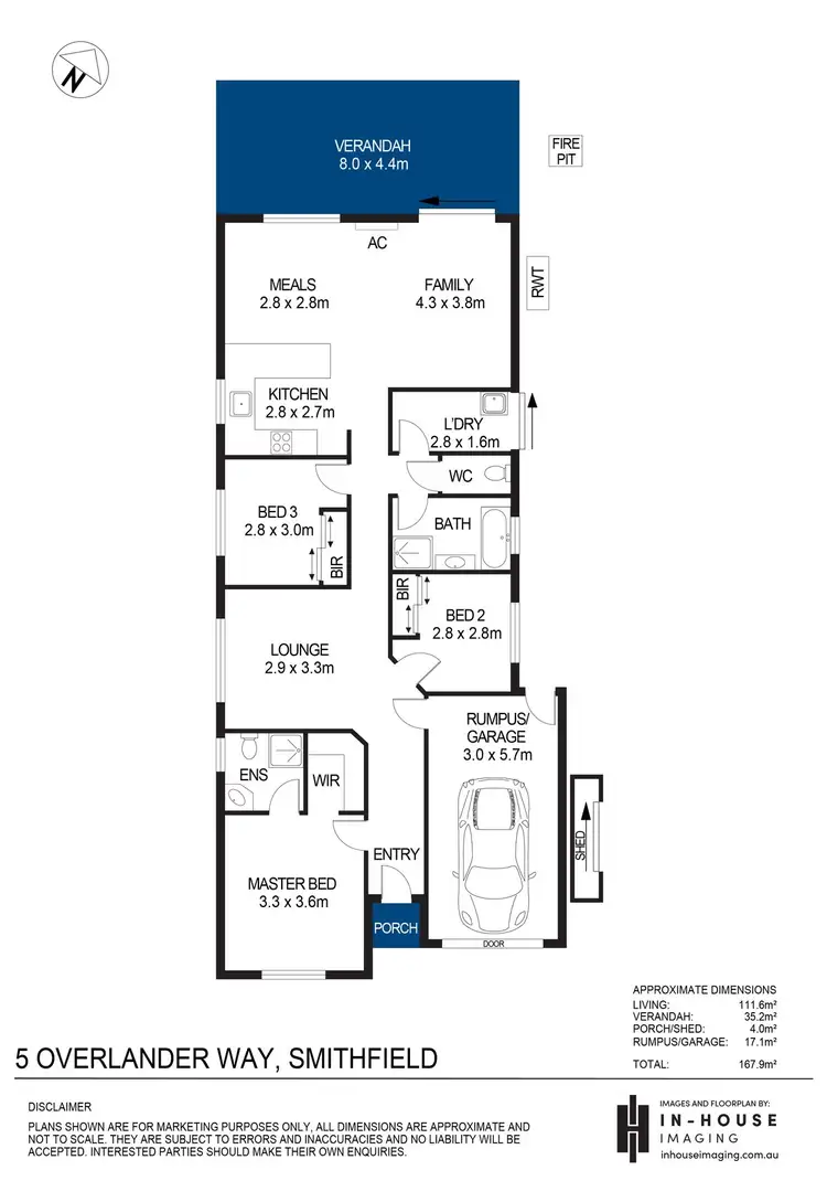 Floorplan of Homely house listing, 5 Overlander Way, Smithfield SA 5114