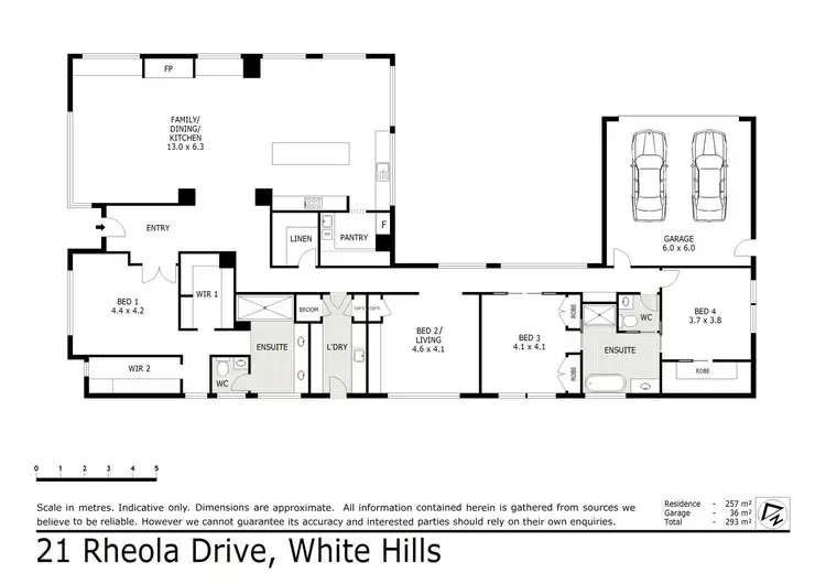Floorplan of Homely house listing, 21 Rheola Drive, White Hills VIC 3550